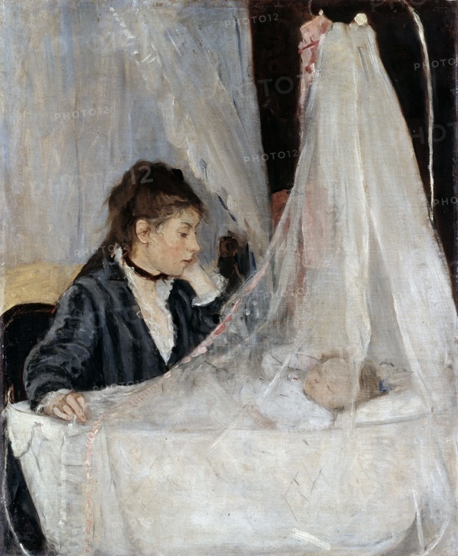 'The Cradle', 1873.  Artist: Berthe Morisot