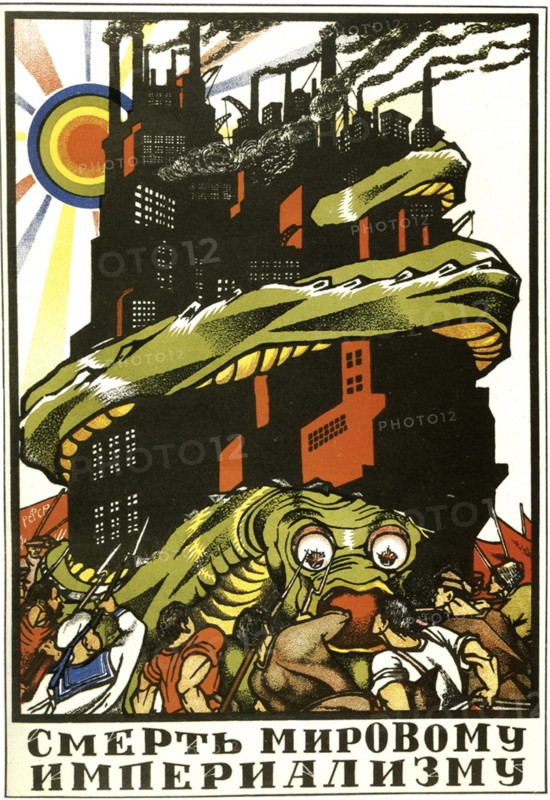 'Death to World Imperialism', poster, 1919.  Artist: Dmitriy Stakhievich Moor