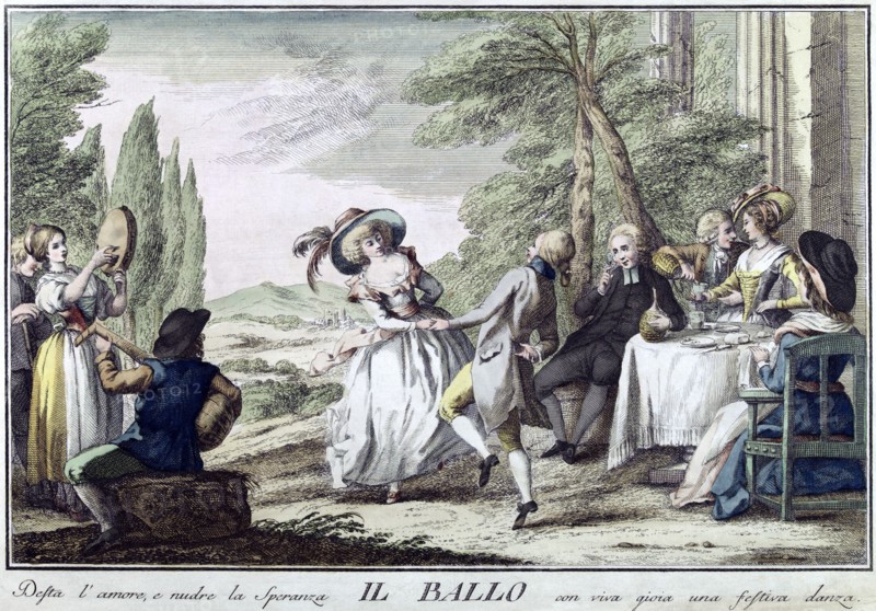 'Il Ballo' ('The Dance'), 1790.  Artist: Giuseppe Piattoli
