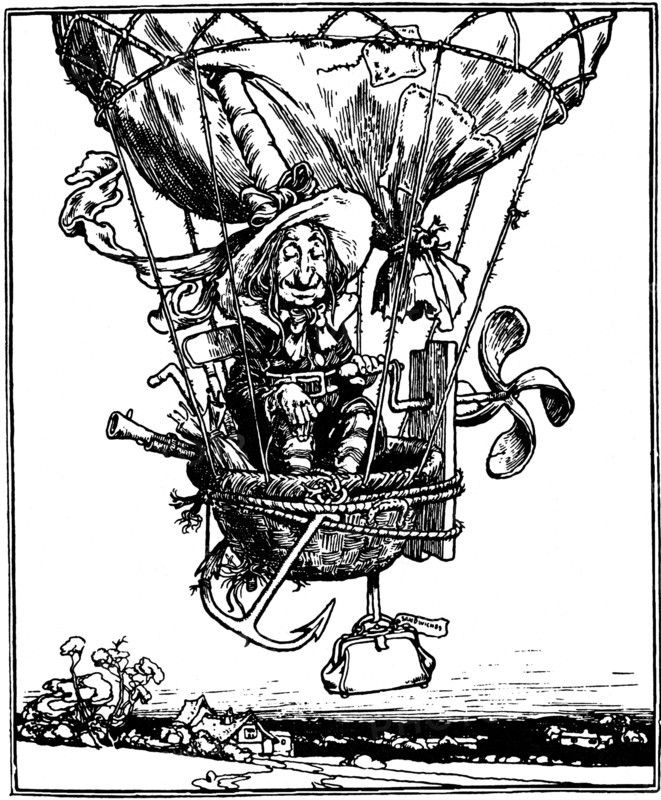 Illustration from the children's book The Adventures of Uncle Lubin, 1902.  Artist: W Heath Robinson