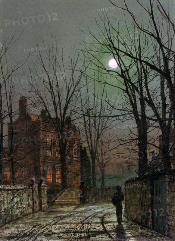'By the Light of the Moon', 1882.  Artist: John Atkinson Grimshaw
