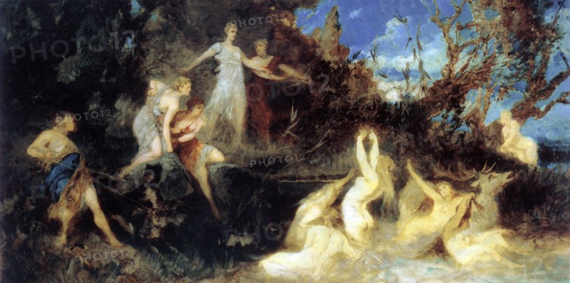 'The Hunt of Diana', (study), 1879.  Artist: Hans Makart