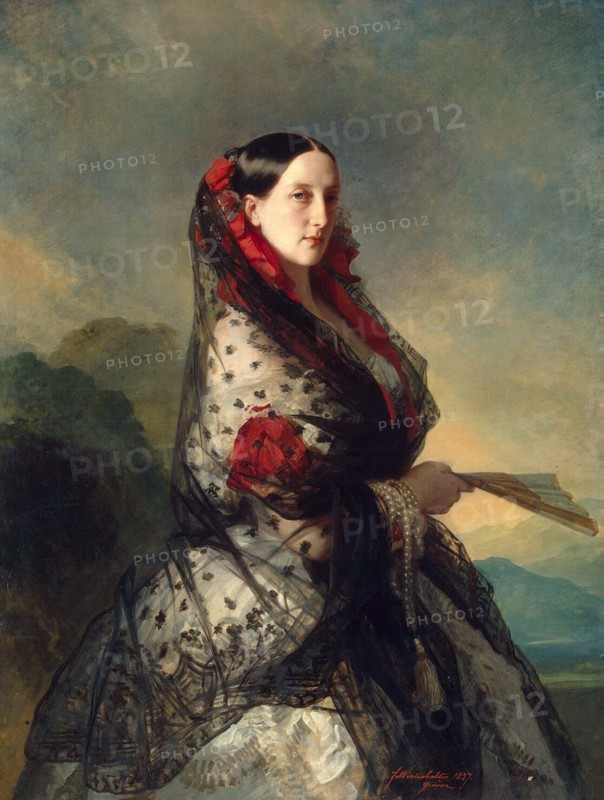 Grand Duchess Maria Nikolaevna of Russia, 1857. Artist: Franz Xaver Winterhalter