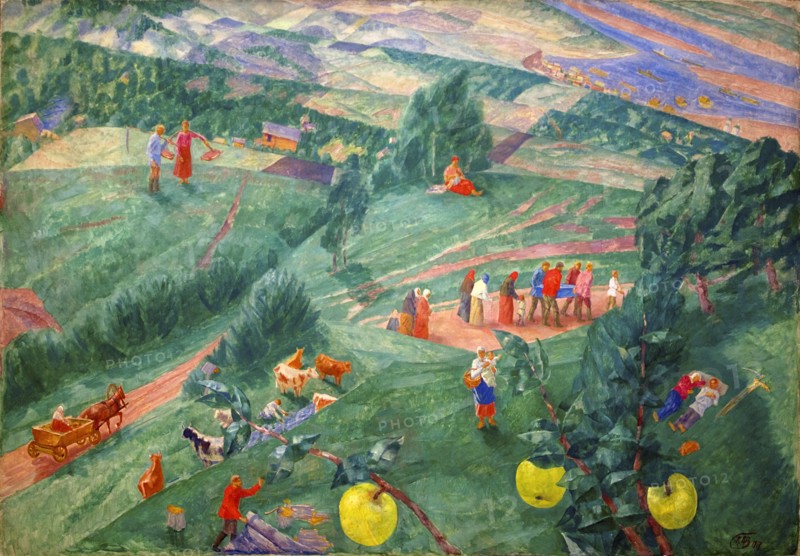 'Midday', 1917.  Artist: Kuz'ma Petrov-Vodkin