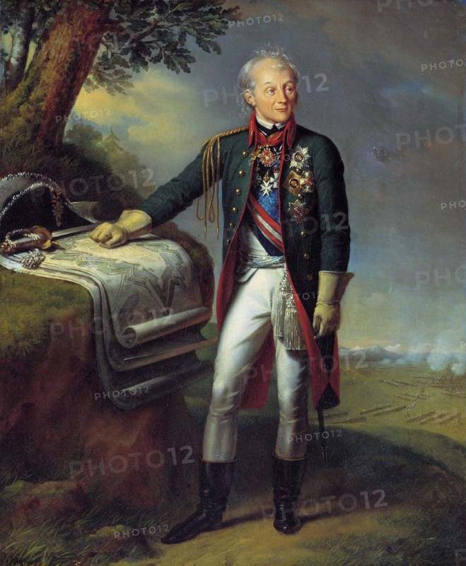 Field Marshal Generalissimo Prince Alexander Suvorov, Russian soldier, (1815).  Artist: Charles Auguste Guillaume Steuben