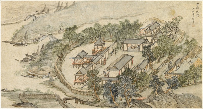 'The Five Deer Hermitage', early 17th century. Artist: Li Shida