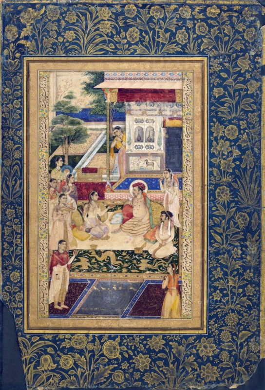 Jahangir and Prince Khurram with Nur Jahan, c1624-1625. Artist: Unknown