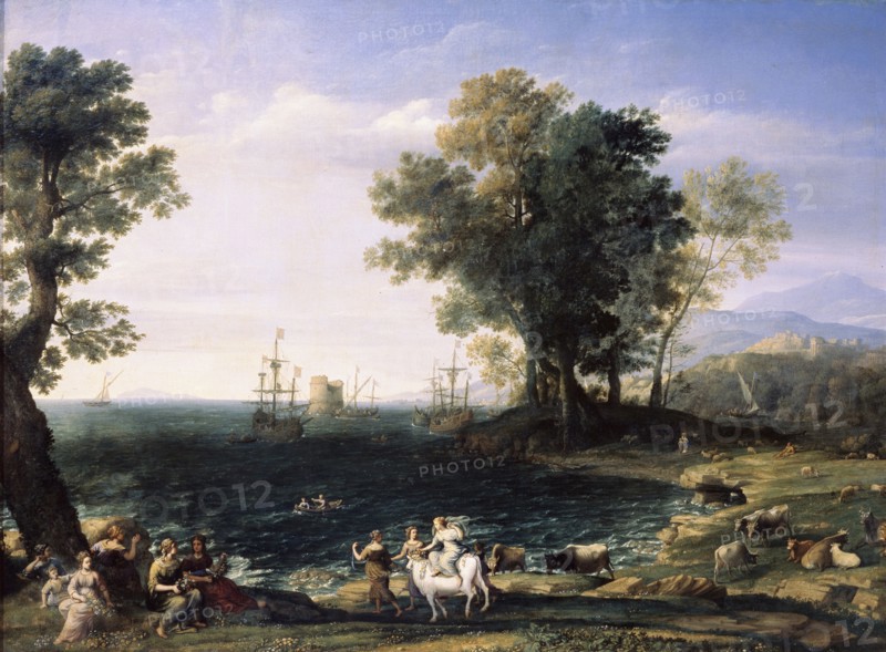 'Rape of Europa', 1655.  Artist: Claude Lorrain