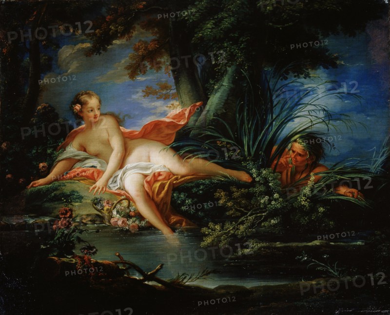 'A Frightened Bather', 1736.  Artist: François Boucher