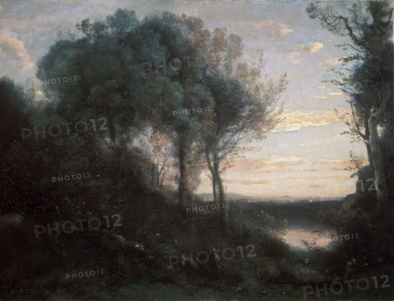 'Evening', 1850-1860s.  Artist: Jean-Baptiste-Camille Corot