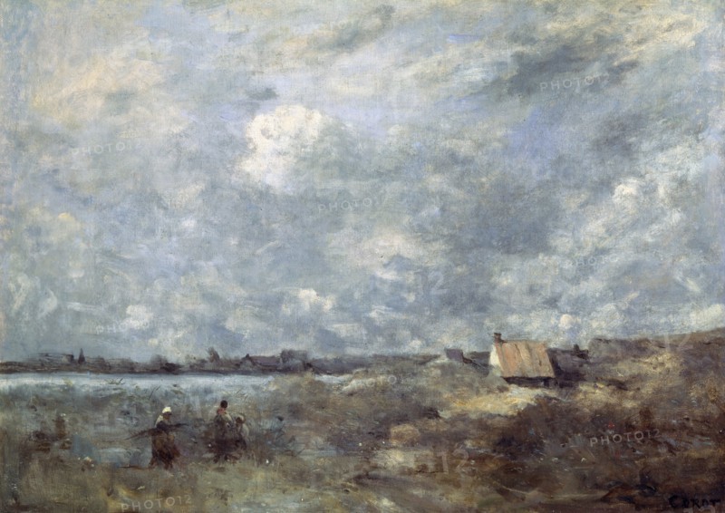 'Stormy Weather. Pas de Calais', c1870.  Artist: Jean-Baptiste-Camille Corot