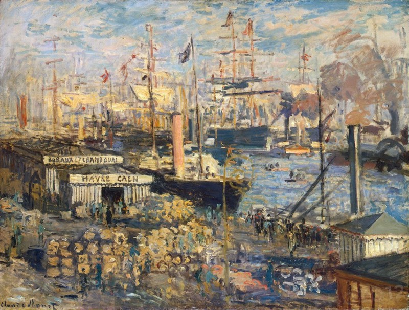 'Grand Quai at Havre', 1872.  Artist: Claude Monet