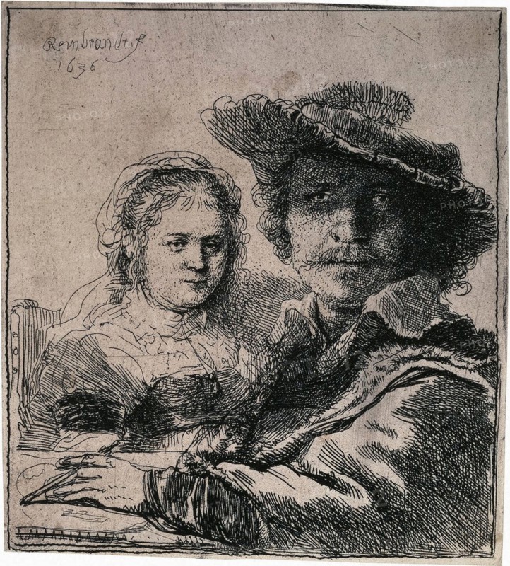 'Self-Portrait with Saskia', 1636.  Artist: Rembrandt Harmensz van Rijn