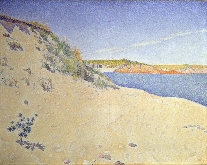 'The Beach at Saint-Briac. Op. 212 (Sandy seashore)', 1890.  Artist: Paul Signac
