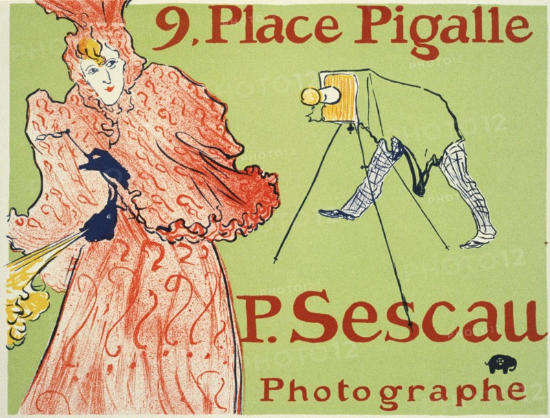 9, Place Pigalle, P. Sescau Photographe (Poster), 1894.  Artist: Henri de Toulouse-Lautrec