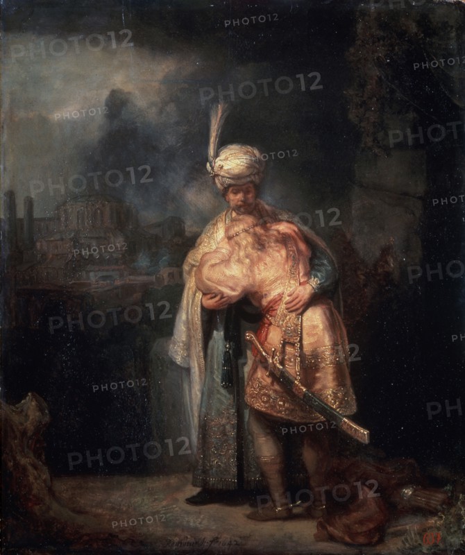 'David's Farewell to Jonathan', 1642.  Artist: Rembrandt Harmensz van Rijn