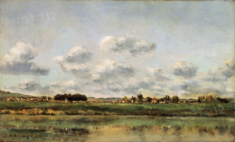 'The Banks of the Oise', 1859.  Artist: Charles François Daubigny