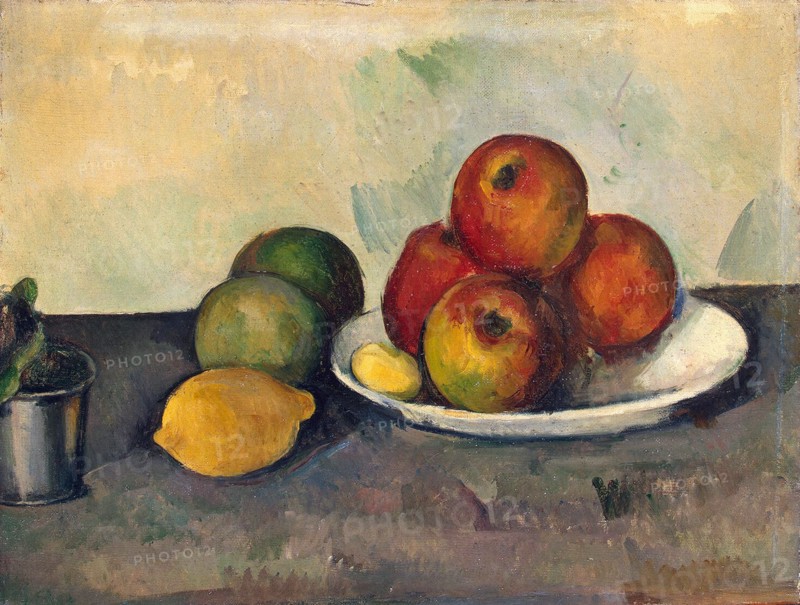 'Still Life with Apples', c1890.  Artist: Paul Cezanne