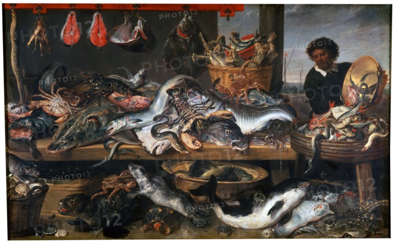'A Fishmonger's Shop', 17th century. Artist: Frans Snyders