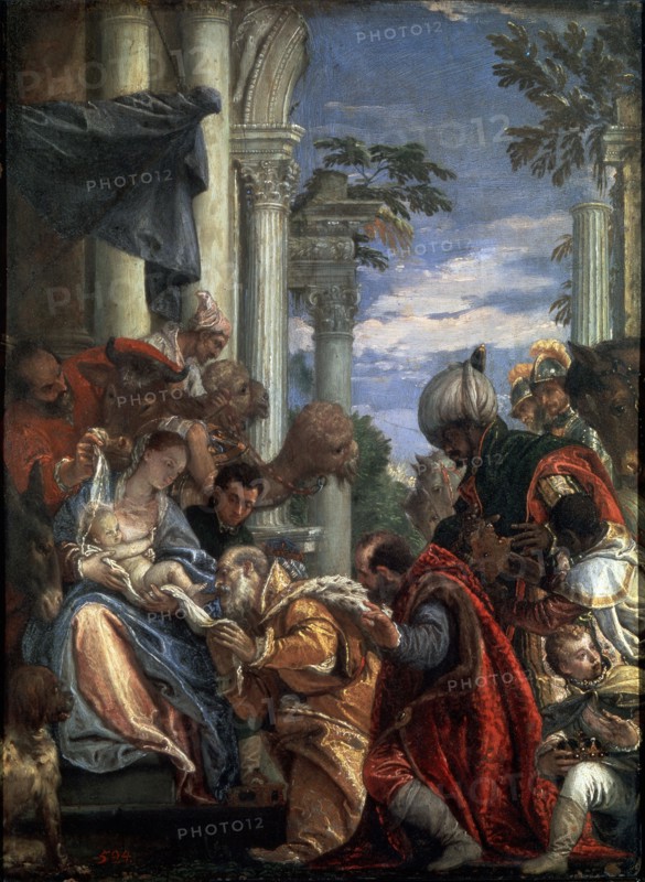 'The Adoration of the Magi', 1570s.  Artist: Paolo Veronese
