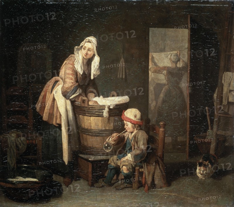 'The Laundress', 1730s.  Artist: Jean-Simeon Chardin