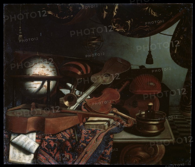 'Still life with Musical Instruments', 1718.  Artist: Bonaventura Bettera