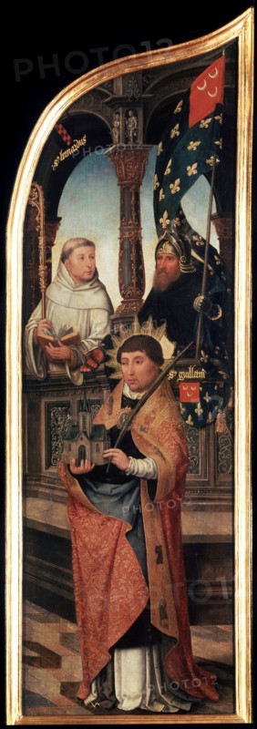 'The Annunciation', (Triptych, side panel), 1517.  Artist: Jean Bellegambe