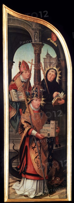 'The Annunciation', (Triptych, side panel), 1517.  Artist: Jean Bellegambe