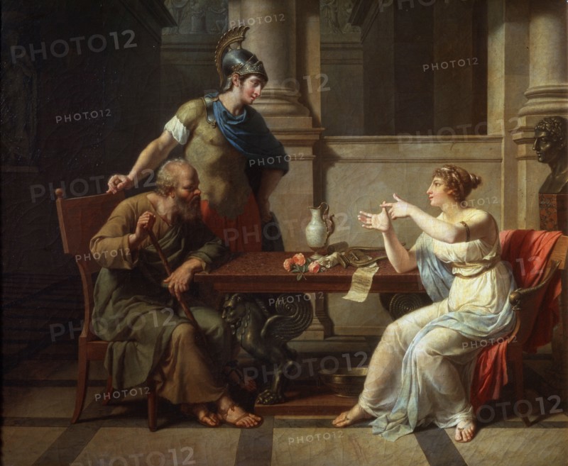 'Socrates and Alcibiades at Aspasia', 1801.  Artist: Nicolas Andre Monsiau