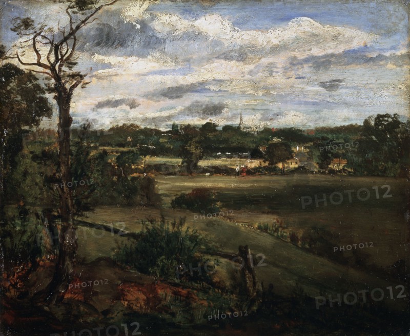 'View of Highgate from Hampstead Heath', early 19th century. Artist: John Constable