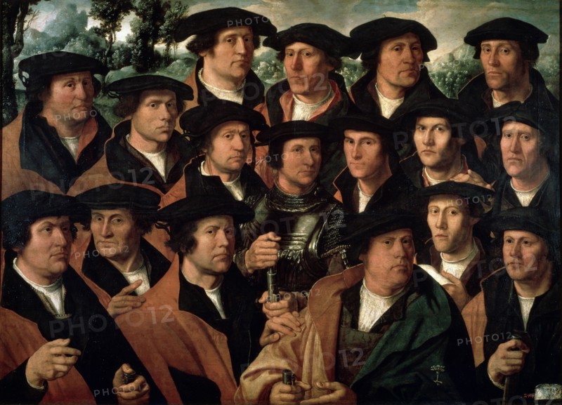'Group Portrait of the Amsterdam Shooting Corporation', 1532.  Artist: Dirck Jacobsz