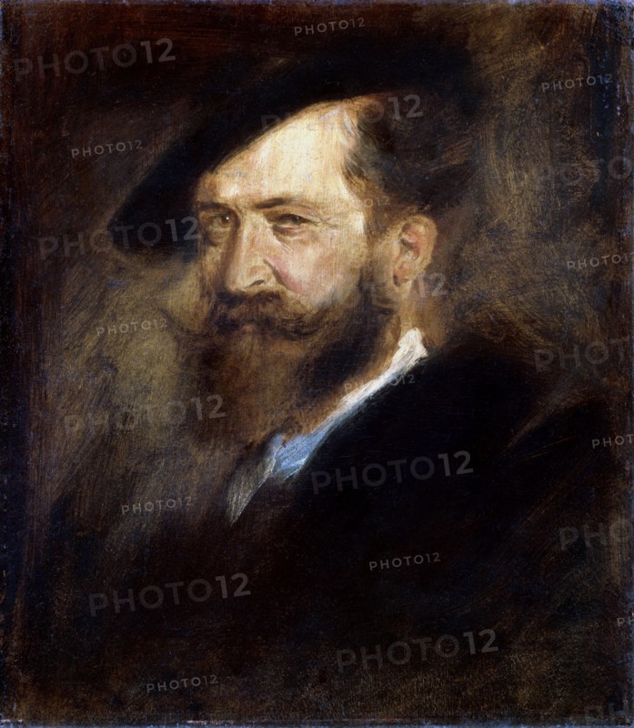 'Portrait of the artist Wilhelm Busch', (1832-1908), 1877-1880.  Artist: Franz von Lenbach