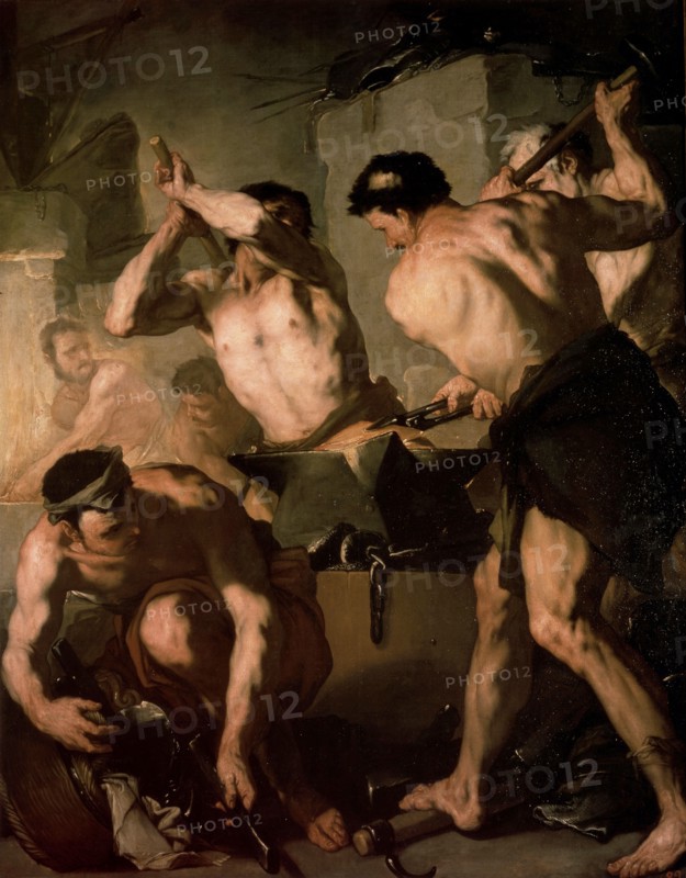 'The Forge of Vulcan', c1660. Artist: Luca Giordano