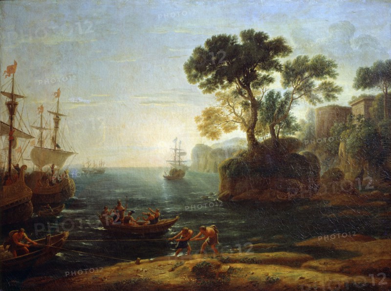 'Arrival of Aeneas in Italy. Morning of the Roman Empire', c.1620-1680. Artist: Claude Lorrain