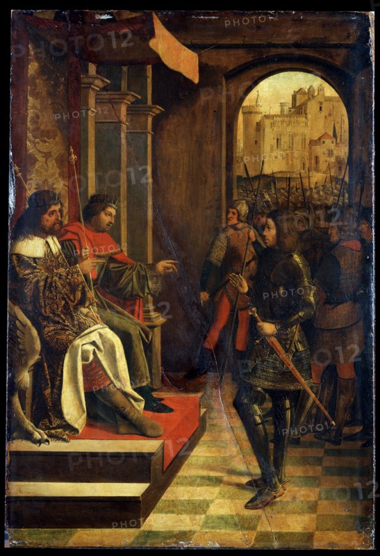 'Saint Sebastien before the Emperors Diokletian and Maximian'
