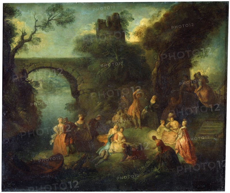 'Dance at the River', c1720-1730.  Artist: Pierre-Antoine Quillard