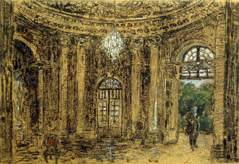 'Concert in Sanssouci', (Study), 1850s. Artist: Adolph Menzel