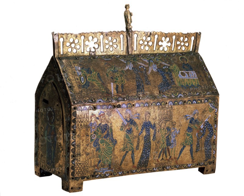 'Reliquary with scenes from the Life of Saint Valeria', c1170. Artist: Unknown
