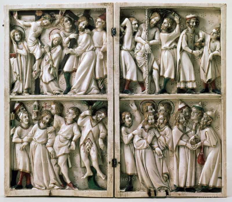 'Diptych with Gospel Subjects', end of 14th century. Artist: Unknown