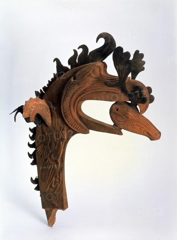 'A griffin holding a deer's head (Terminal)', 5th century BC. Artist: Unknown