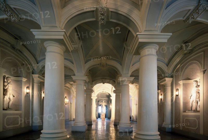 'The Entrance hall of the Menshikov Palace in Saint Petersburg', 1716-1720.  Artist: Giovanni Maria Fontana