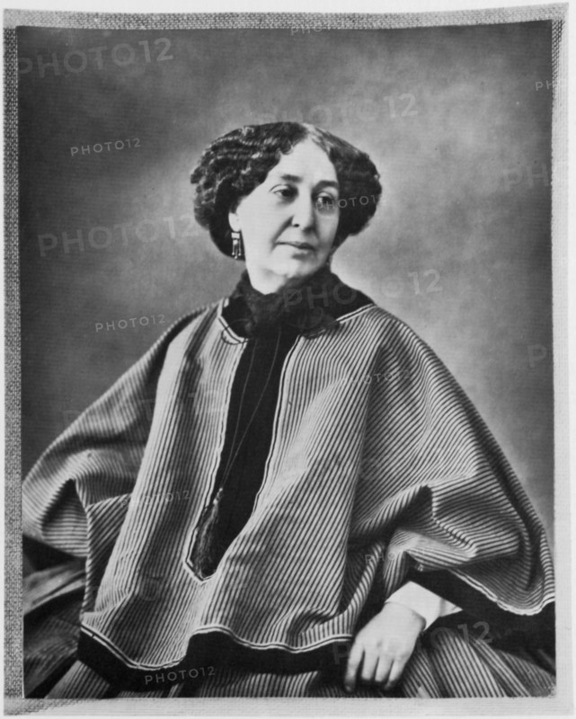 George Sand, French author, 1864. Artist: Nadar