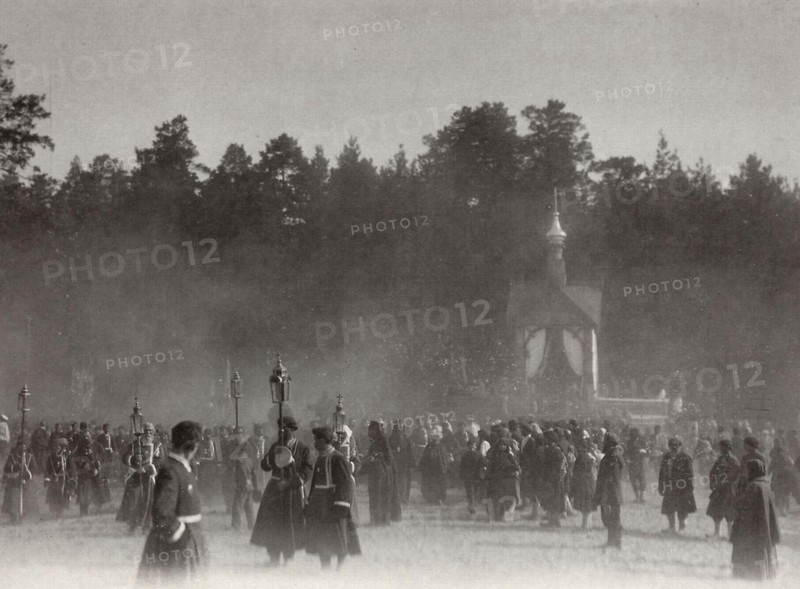 Easter procession, Sarov Monastery, Russia, 1903. Artist: K von Hahn