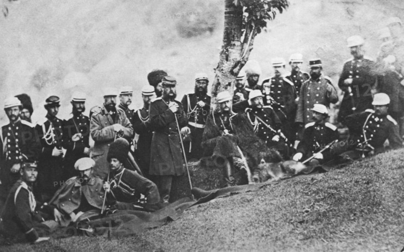 Grand Duke Michael Nikolaevich of Russia on an expedition, c1880. Artist: Unknown