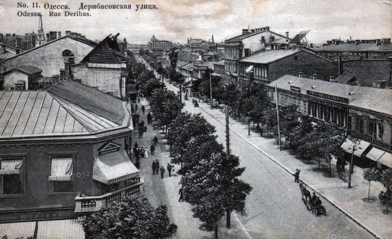 Deribasovskaya Street, Odessa, Russia, mid 19th century. Artist: Unknown
