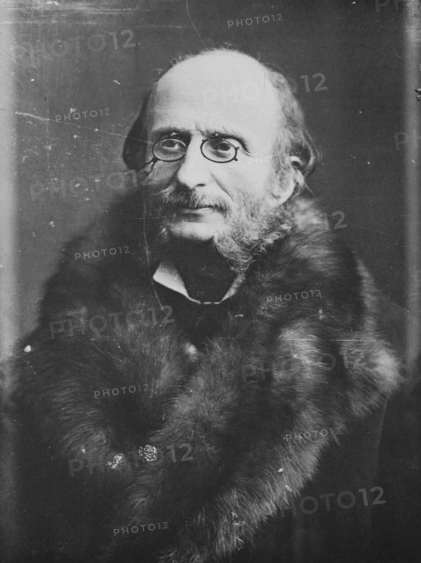 Jacques Offenbach, German-born French composer, c1875. Artist: Gaspard-Felix Tournachon