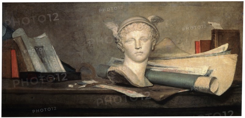 'Still Life with Attributes of the Arts', 18th century.  Artist: Jean-Simeon Chardin