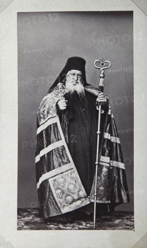 Makarios, Archbishop of the St Panteleimon Monastery on Mount Athos, Greece, 1870s. Artist: Unknown