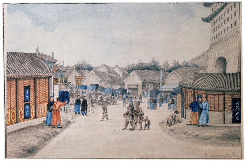 'Chinese Sketches, Tsyan Minh Bridge', c1804-c1806. Artist: Ivan Petrovich Alexandrov