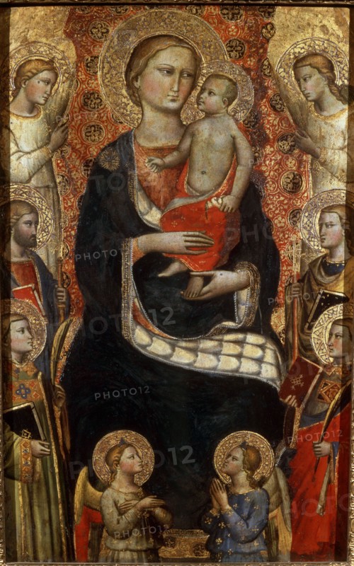 'Madonna with Child, Saints and Angels', late 14th or early 15th century. Artist: Niccolo di Pietro Gerini